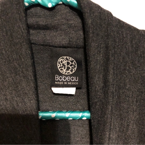 Bobeau One Button Drape Front Gray Cardigan Size S - Picture 6 of 10